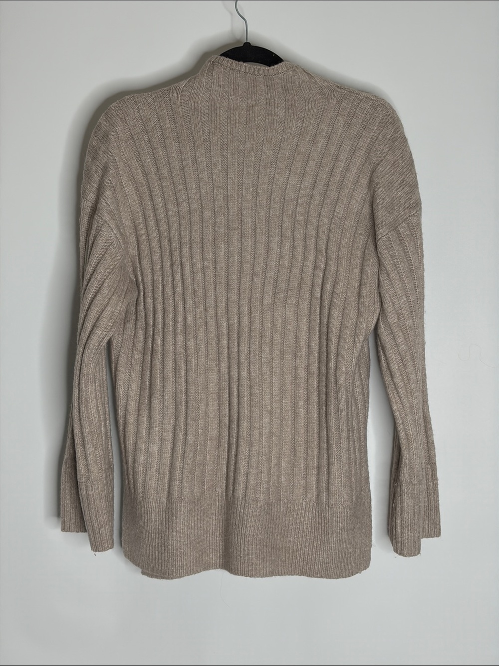 Abercrombie & Fitch oversized Ribbed Mock Neck Sweater in Taupe Size small